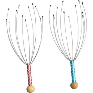 Kit 2 Massageador Cabeça Anti Estresse 12 Hastes