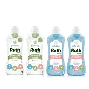 Kit 2L Lava Roupas Líquido + Amaciante Baby