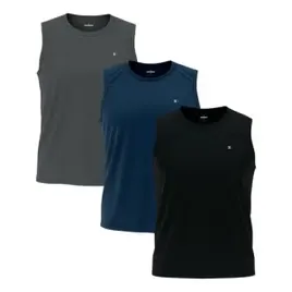 Kit 3 Camisas Regatas Dry-fit Sandrini