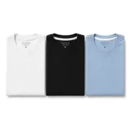 Kit 3 Camiseta Básica Ogochi Masculina Slim Original Algodão