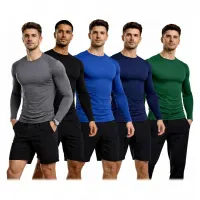 Kit 5 Camiseta Térmica Premium Segunda Pele Proteção Uv Dry
