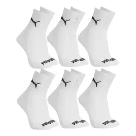 Kit 6 Pares Meias Esportivas Puma Cano Médio Unissex