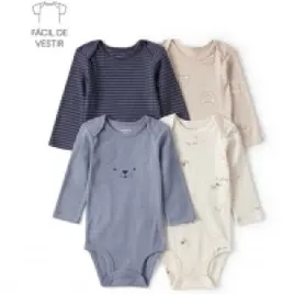 Kit Body Bebê 4 Peças Ursinhos Multicor Carter's