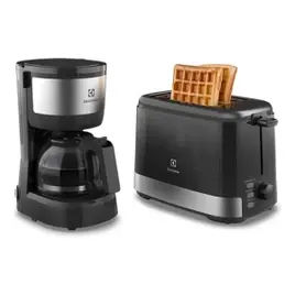 Kit Café da Manhã Electrolux: Cafeteira 15 Xícaras ECM10 + Torradeira ETS10
