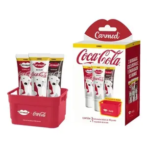 Kit Carmed Coca-Cola 3 Hidratantes Labiais