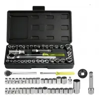 Kit Ferramentas Soquetes Multiuso 40 Peças Maleta Completa