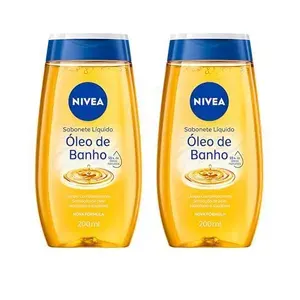 Kit NIVEA Sabonete Líquido Óleo Banho 200ml
