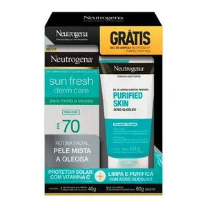 Kit Protetor Solar FPS70 + Gel Limpeza 60g