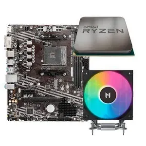 Kit Upgrade - Placa Mãe MSI A520M-A PRO + Ryzen 5 5500F + Air Cooler MACH1 ARTIC