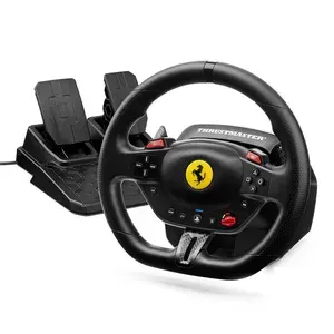 Kit Volante e Pedal T98 Ferrari PS4 PS5 PC