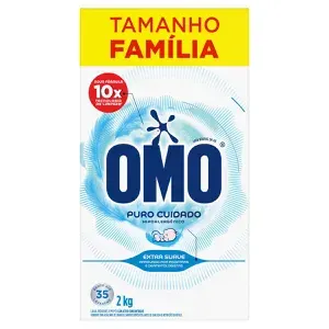 Lava-Roupas Pó Omo Puro Cuidado 2kg