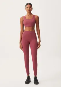 Legging Feminina Canelada Sem Costura Vinho