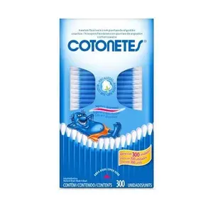 [Leve 2/ Cada R$ 12] Cotonetes Algodão Hastes Flexíveis 300un