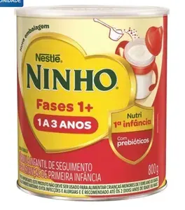 [Leve 2/ Cada R$ 39] Fórmula Infantil Ninho Fases 1+ 800g