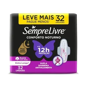 [Leve 3 Pague 2 ] Absorvente Noturno Abas Sempre Livre 32un