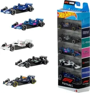 [LEVE2] Kit Hot Wheels® 5 veículos metálicos temáticos F1