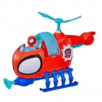 Marvel Spidey Veículo E Figura Helicóptero Aranha Com Boneco Articulado 7,5 Cm