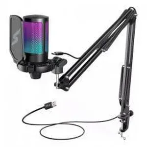 Microfone Gamer Fifine SuperFrame SFM1 RGB USB