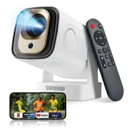 Mini Proyector Profesional Hy260pro 4k Wifi6 1080p 330ansi Blanco