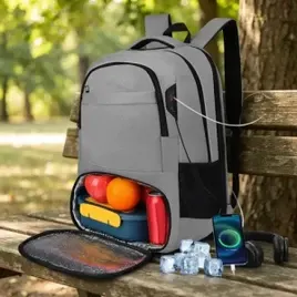 Mochila Impermeável NTESX para Notebook de 17.3" Com Compartimento Térmico e USB