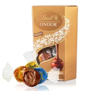 (Moedas R$ 10,50) Caixa de Bombons Lindt Lindor Sortidos 75g