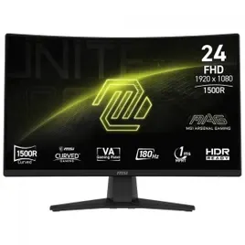 Monitor Gamer MSI MAG 242C, 24 Pol, Curvo, Full HD, VA, 1ms, 180Hz, 115% sRGB, HDMIDP