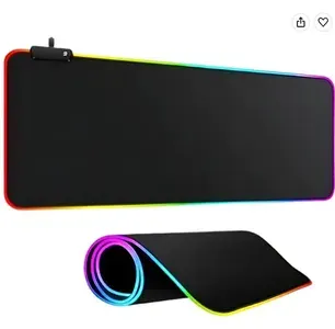 Mouse Pad Gamer RGB Led 80x30 Grande Speed