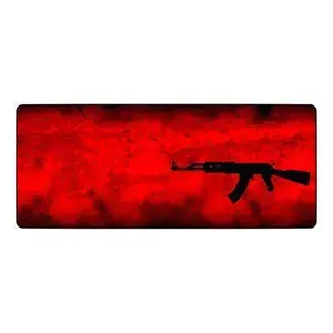Mousepad Gamer Clássico AK47 PRO 900x400mm Vermelho