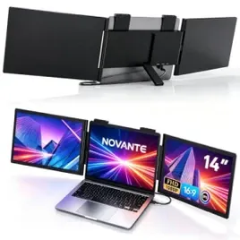 NOVANTE Monitor Portátil para Notebook Monitor Duplo 14" Polegadas USB-C FHD 1080P IPS Tela Portátil para Notebook