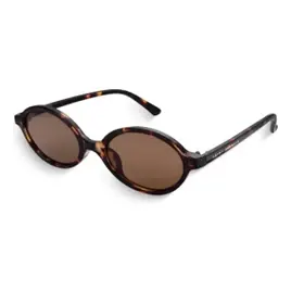 Óculos de Sol Saint Germain Siena Oval Tartaruga Lente Marrom