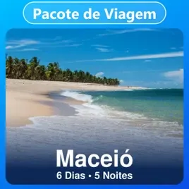 Pacote de Viagem para Maceió: 6 Dias e 5 Noites (Hotel + Passagem Aérea)