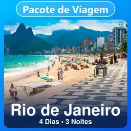 Pacote de Viagem para Rio de Janeiro: 4 Dias e 3 Noites (Hotel + Passagem Aérea)