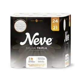 Papel Higiênico Neve Supreme Folha Tripla Leve 24 Pague 21 20 Metros
