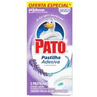Pato Desinfetante Pastilha Sanitária Adesiva Lavanda, 3 Unidades
