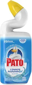 Pato Limpador Sanitário Gel Desinfetante, Marine, Limpeza Profunda, 500ml