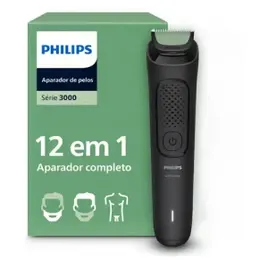 Philips Aparador e Barbeador Elétrico All-in-One Série 3000 12 em 1 12 acessórios para o visual completo | Lâminas c