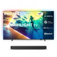 Philips Smart TV Ambilight 50" 4K 50PUG8100/78 + Soundbar TAB4000