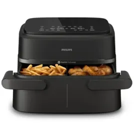 Philips Walita Fritadeira Airfryer Duplo Cesto 7,1L, Preta, 220V