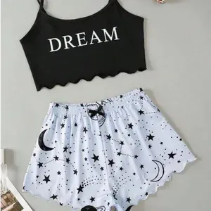 Pijama Feminino Baby Doll Estampado Confortável
