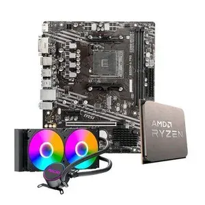 Placa-Mãe MSI B550M-A PRO, Processador Ryzen 7 5700X, Water Cooler RGB 240mm
