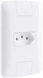 [+POR- | R$ 4,41] Conjunto 1 Tomada Tramontina Aria Branco