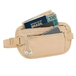 Porta Dinheiro Viagem Anti Furto Cinto Elástico