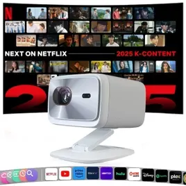 Projetor original lenovo xiaoxin 100p 1140 ansi foco automático wifi6 smart home theater 360 ptz suporte 4k hd projetor