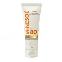 Protetor Solar Facial MINESOL® Anti-idade + Oil Control FPS 80 Sem Cor, 40g