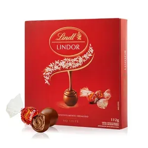 (R$ 22,39 Moedas) Caixa de Bombons Lindt Lindor ao Leite 112g