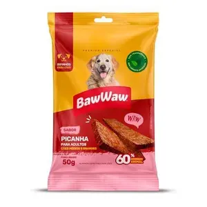 (R$ 3,05 +por-) Bifinho Baw Waw para Cães Sabor Picanha 50g