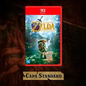 (R$ 341 Selecionados) Jogo Zelda Ocarina Time - Nintendo Switch 2 Capa Regular