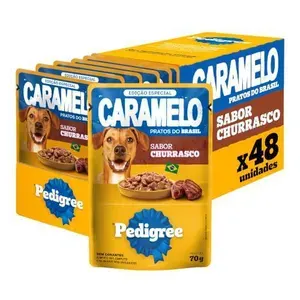 Ração Úmida Pedigree Sachê Churrasco Adulto 48x
