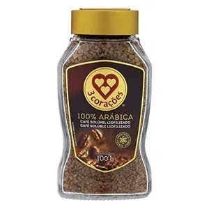 [REC] Café Solúvel Liofilizado 3 Corações Vidro 100G
