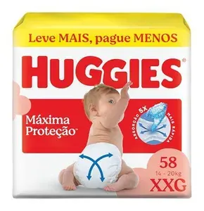 [REC] Fralda Huggies Máxima Proteção Tamanho XXG 58un